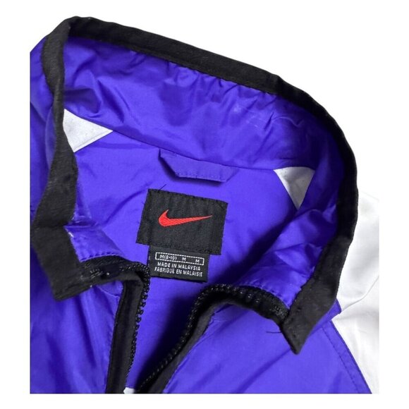 NIKE VINTAGE 90S Y2K Purple Light Windbreaker Retro Jacket Womens Medium - Picture 3 of 7